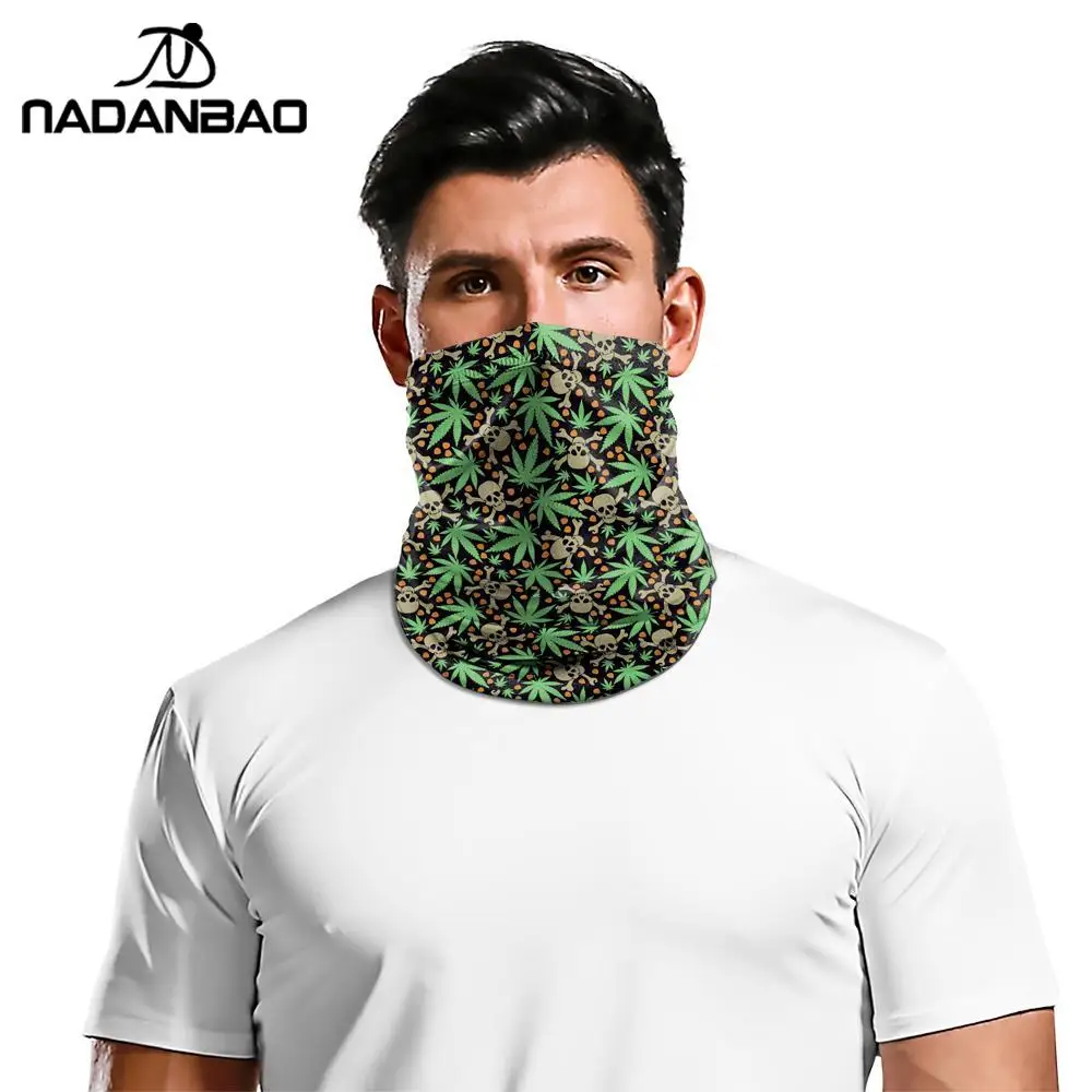 

Nadanbao New Scarf and Face Mask Seamless Skull Motorcycle Neck Face Shield Mask Scarf Cosplay Bandana Holloween