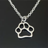 dog paw necklace dog paw charm dog paw pendant dog paw jewelry dog necklace dog jewelry dog memorial dog lover gift