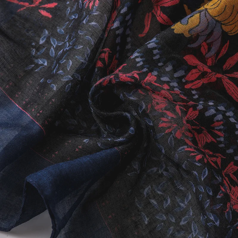 

Women Fashion Small Polka Floral Tassel Viscose Shawl Scarf Print Voile Wrap Headband Bufandas Muslim Hijab Sjaal 2020