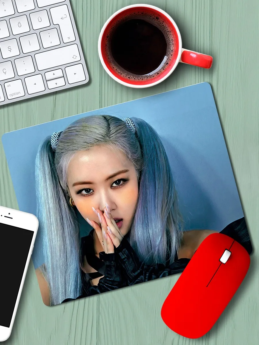 Коврик для мыши с принтом Музыка KPOP Blackpink Rose - 6082 Г 30x40 | Компьютеры и офис