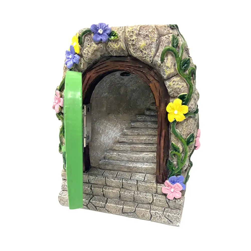 

3D Fairy Garden Door Garden Miniature Stone Door Ornaments DIY Door Decoration Miniature Fairy Garden House Door Craft