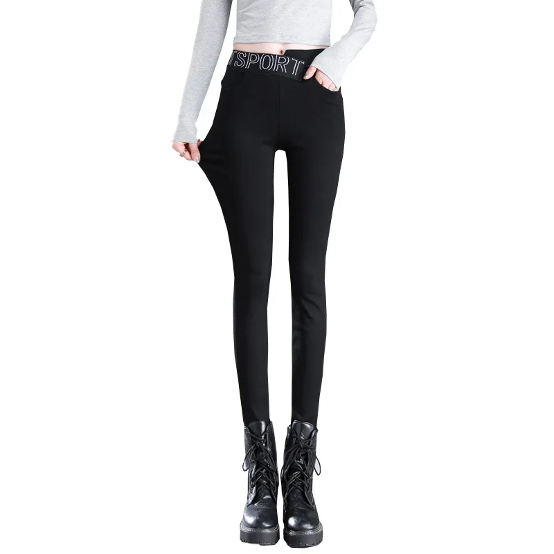 

Korean Women's Slim Leggings Pencil Pants High Waist and Thin Long Pants Leggings Fashion Leggings Women Women Clothing