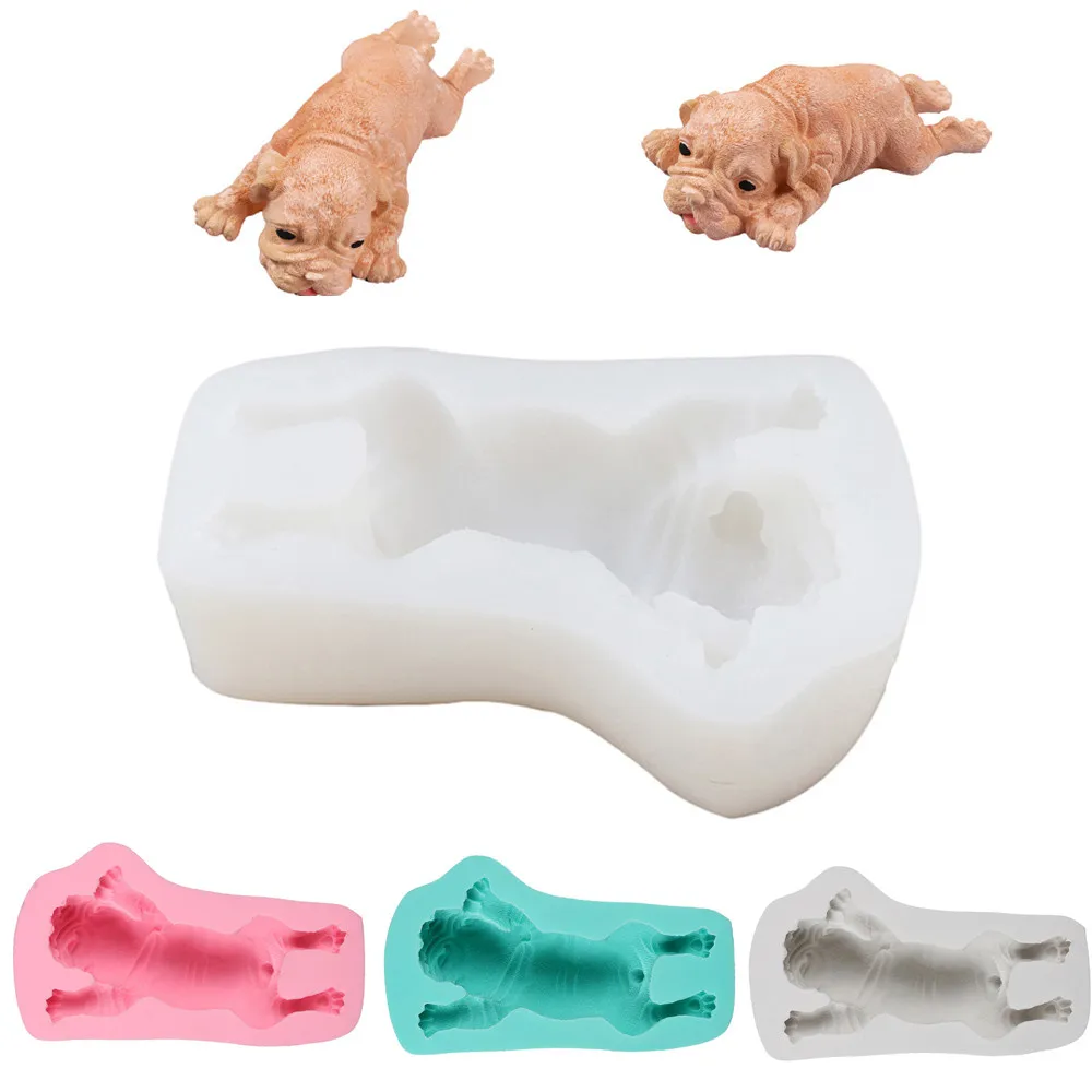 Силиконовая форма Грязная собака для мыла 3D шоколадные формы выпечки детские