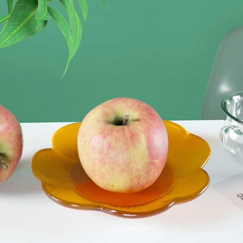 Petal Storage Tray Epoxy Resin Mold Serving Board Fruit Snack Holder Plate Casting Silicone Mould DIY Crafts Decorations | Украшения и