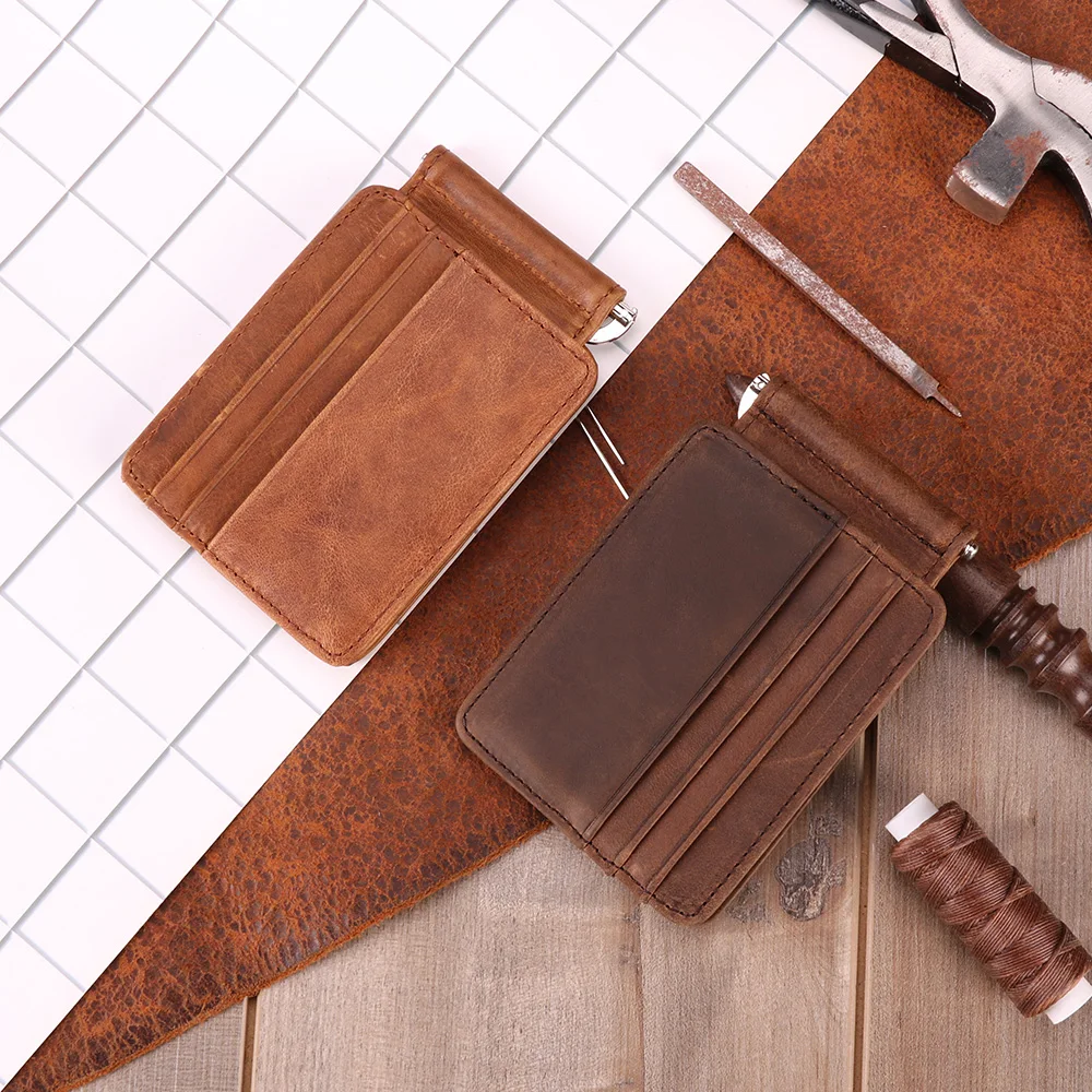 Новый мужской маленький кошелек JOGUJOS из натуральной кожи для кредитной