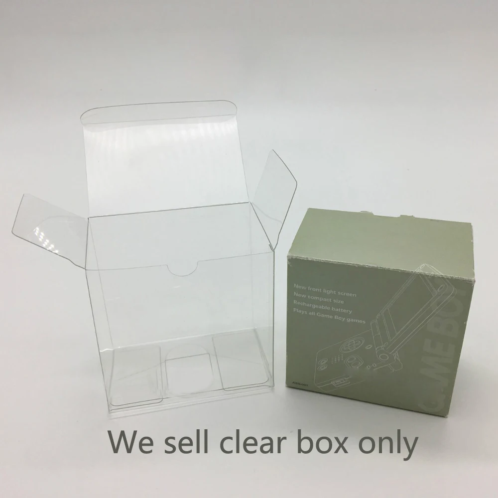 

Transparent PET Display box Collection box For GBA SP for Game Boy Advance SP Japanese version Game storage box protective box