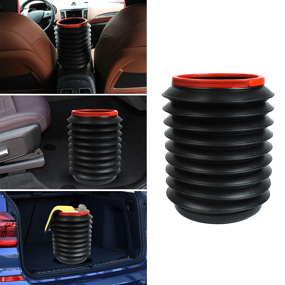 

4L Car Folding Trash Collapsible Water Fishing Bucket Garbage Outdoor Camping Garbage Plastic Bucket Storage Box Container