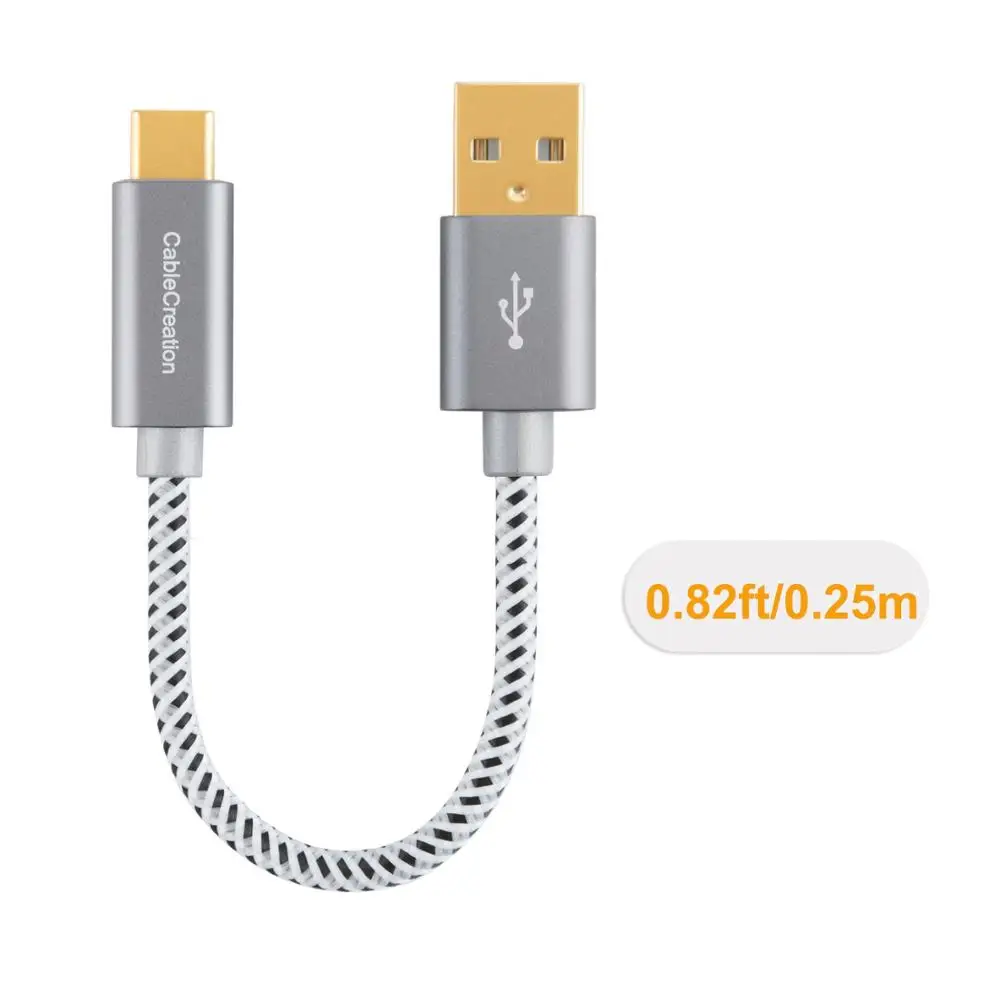 CableCreation короткий USB C кабель 480 футов к A в оплетке 3 А Мбит/с совместим с новым MacBook