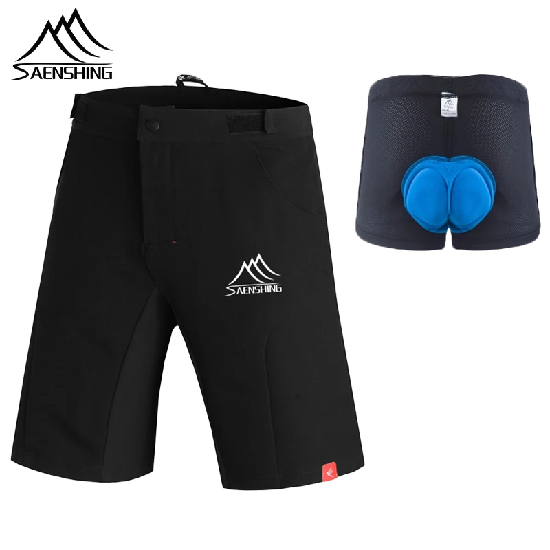 SAENSHING велосипедные шорты + Велосипедное нижнее белье 3D гелевая подкладка горные