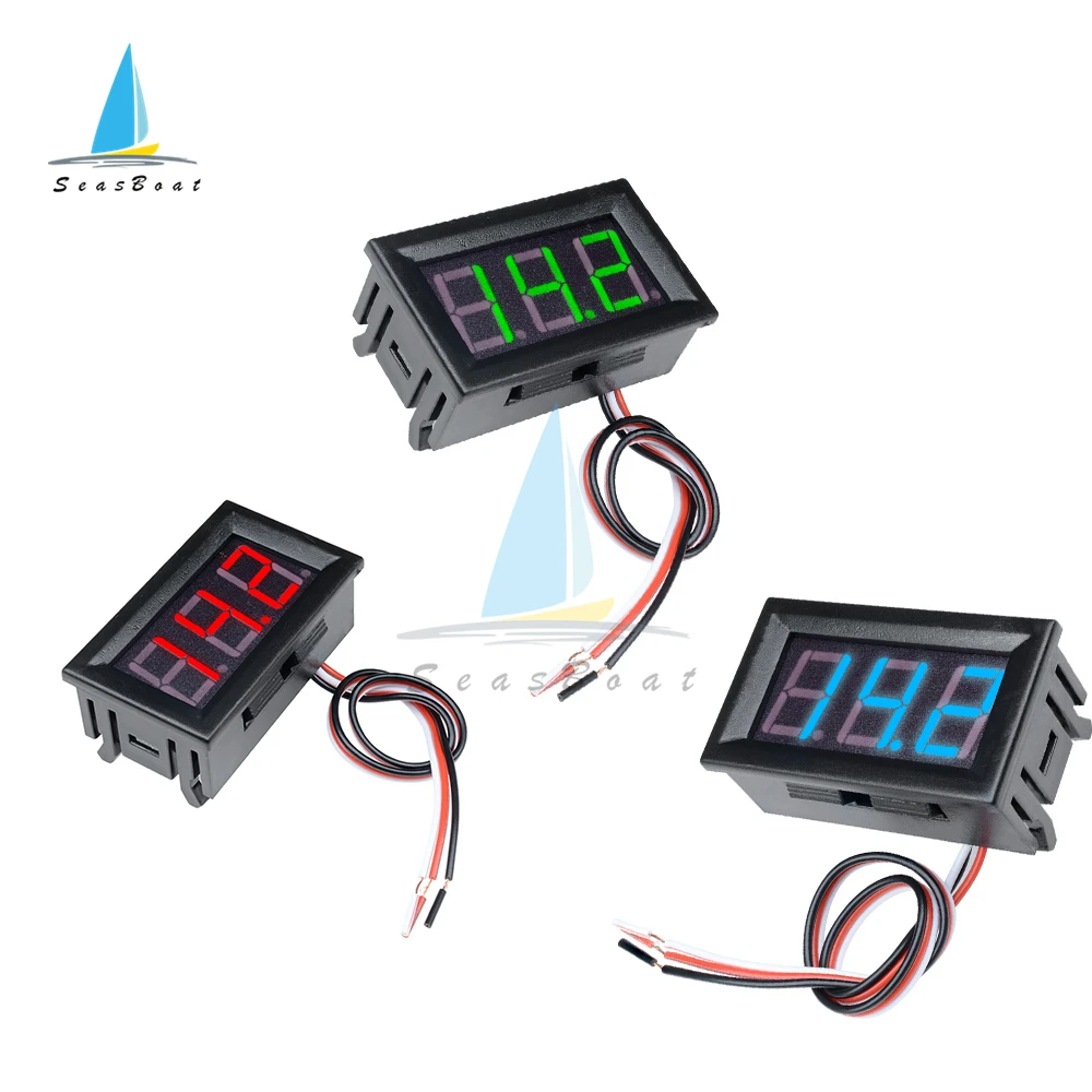 Мини-LED-устройство для измерения напряжения, 4,5-30 в, 0,56 дюйма