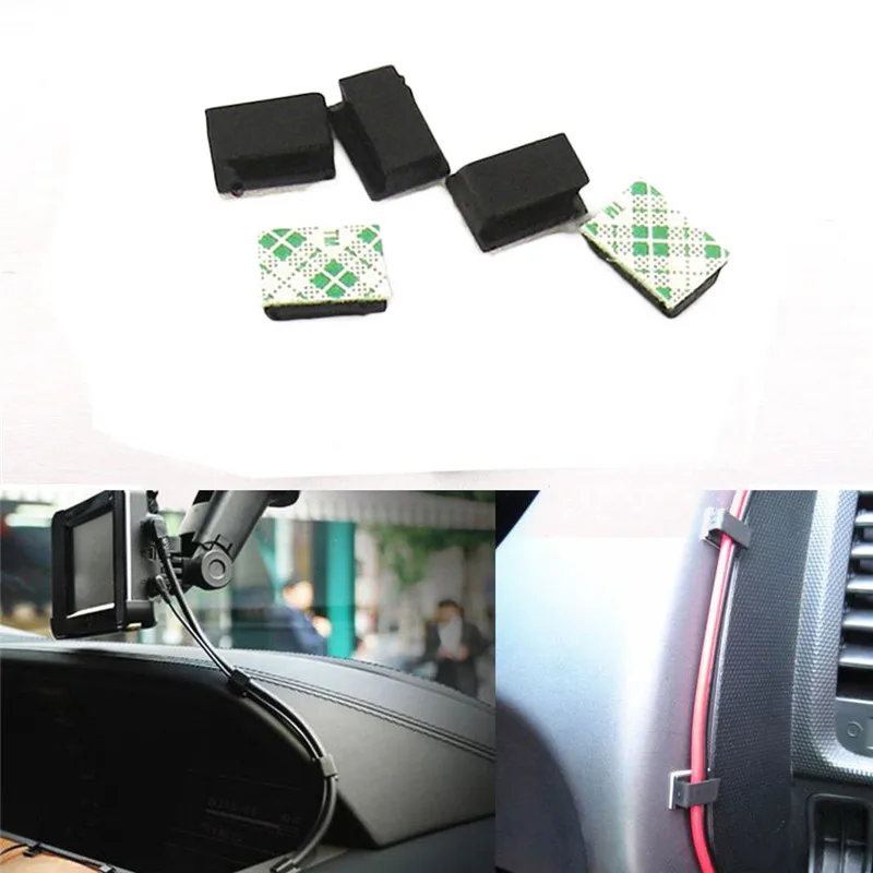 10 шт./пакет Портативный Модное Новое высококачественное женское самоклеящаяся автомобильных проводов