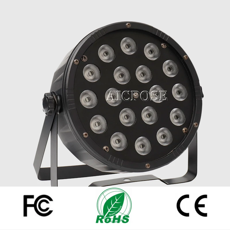 2 шт./лот 18*12 Вт светильник s Мощность вход и выход светодиодный Par 18x12 RGBW 4in1 Can 64