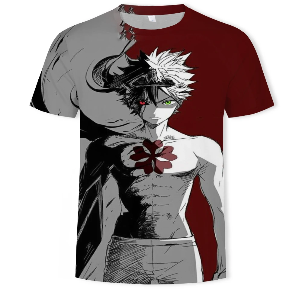 

2021 summer trendy male super large loose breathable 3d men's summer T-shirt street Japanese anime character style T-shirt 110-6