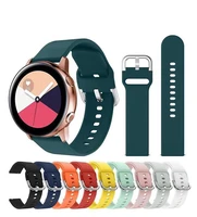 silicone strap for samsung watch 46mm 42mm active2 4044mm huawei gt2 replacement strap for samsung watch 3 soft silicone strap