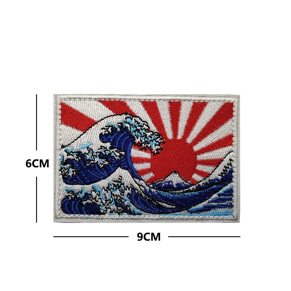 Японские слова тактический военный отражающая вставка Самурай вышитый ПВХ