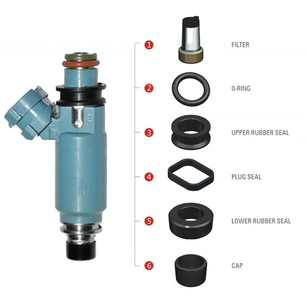 4 компл уплотнение топливной форсунки Ремкомплект для Saab 9-2x Subaru автомобильные
