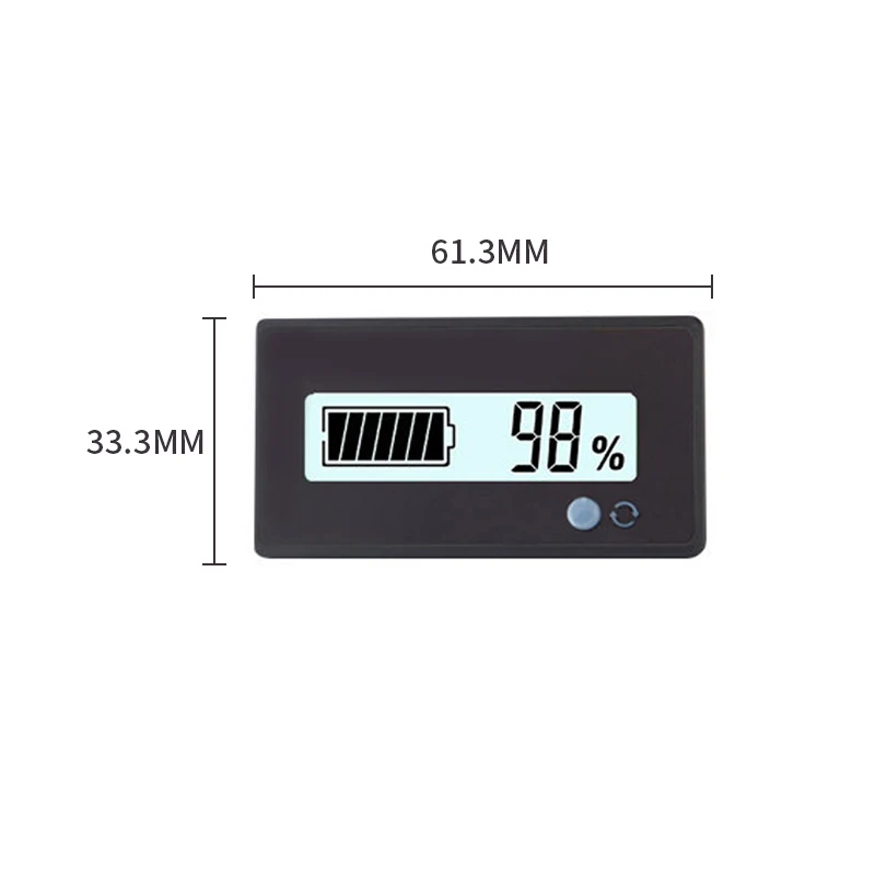 Новый 12 V-48 V свинцово-кислотные Батарея Ёмкость индикатор Напряжение вольтметр