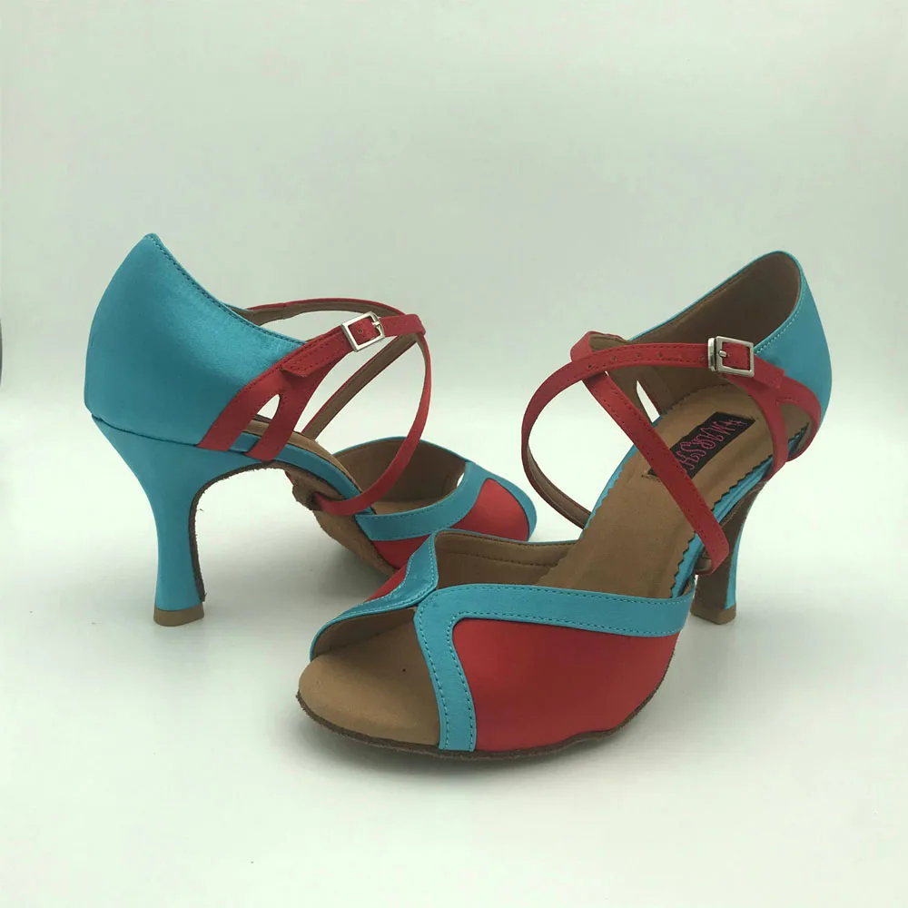 

latin dance shoes 6246 customized in leather material