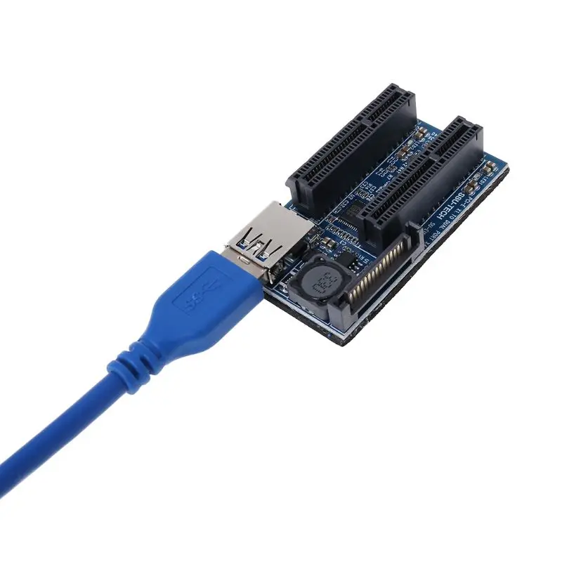 Адаптер для расширения PCIE переходная карта PCI Express USB 3 0 Raiser Riser E Extender X1 на двойной