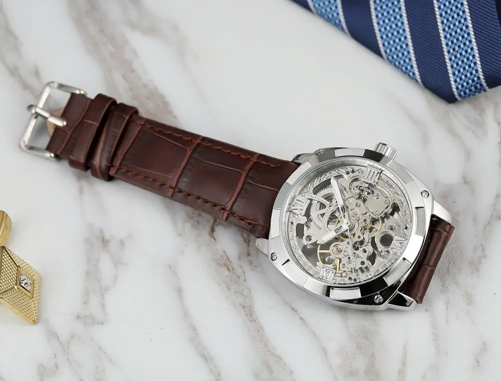 Часы наручные Forsining Мужские автоматические спортивные светящиеся