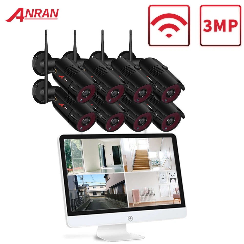 Камера видеонаблюдения ANRAN Home камера безопасности 1080P ночное видение Wi Fi IP 15