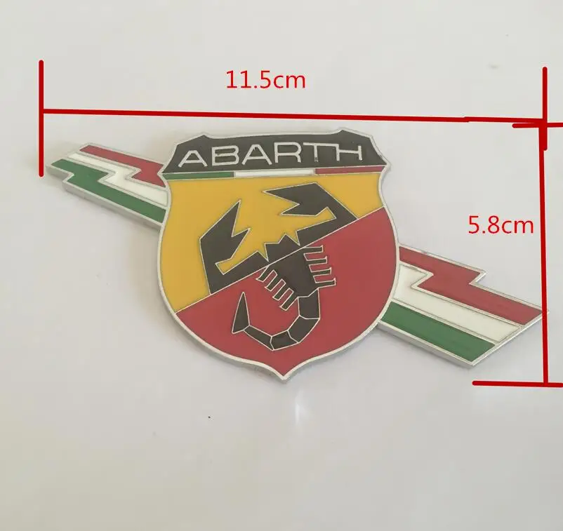 1 шт. 3D металла Скорпион Abarth 500 1000TC 1100 паук заднего наклейки на багажник автомобиля