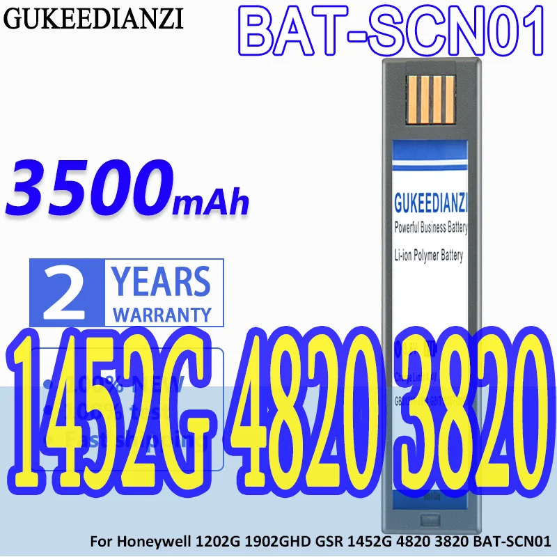 

High Capacity GUKEEDIANZI Battery BAT-SCN01 3500mAh For Honeywell 1202G 1902GHD GSR 1452G 4820 3820 BAT-SCN01 General Scan