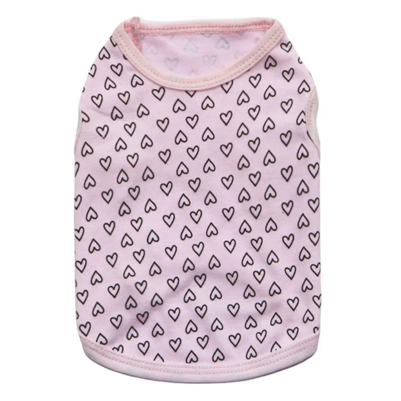 Жилет для собак с принтом Лето Одежда домашних животных котов футболка маленьких