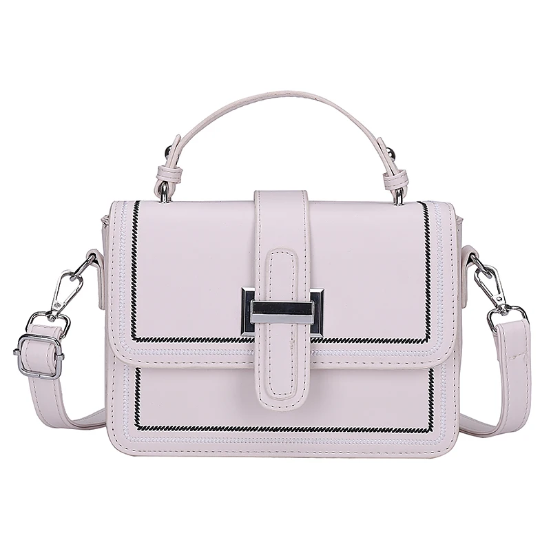 

Square Tote Bag 2021 Fashion New High Quality PU Leather Women's Designer Handbag Chain Shoulder Messenger Bag Purse