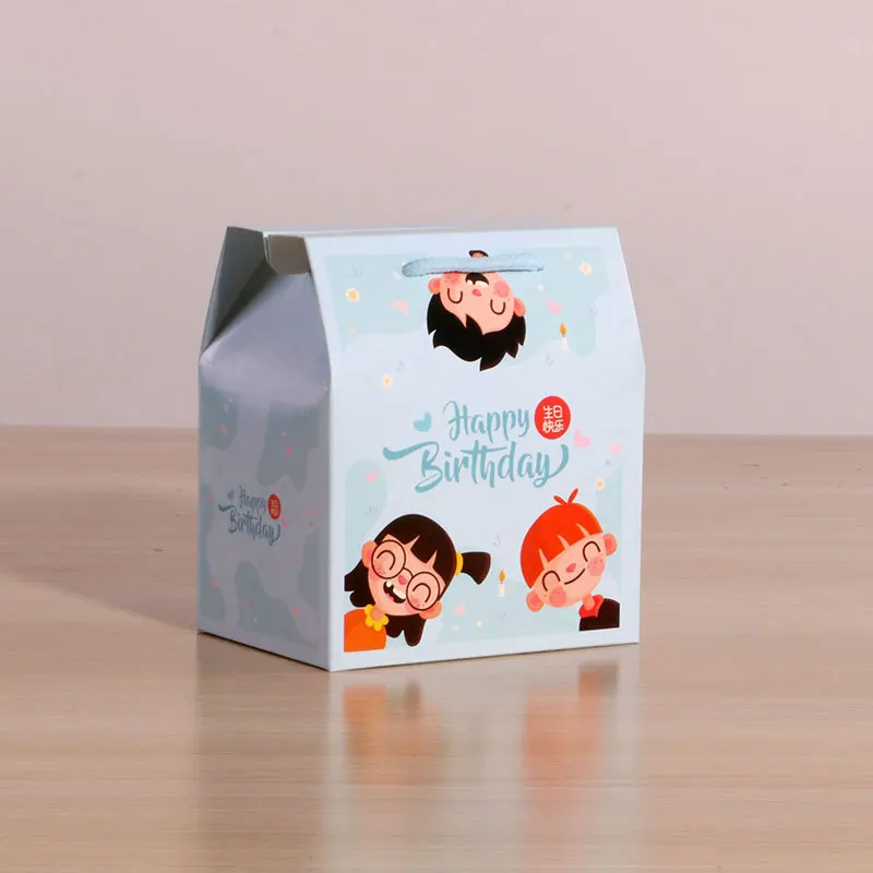 Детские подарочные коробки с веревкой для дня рождения конфет шоколада бумажные