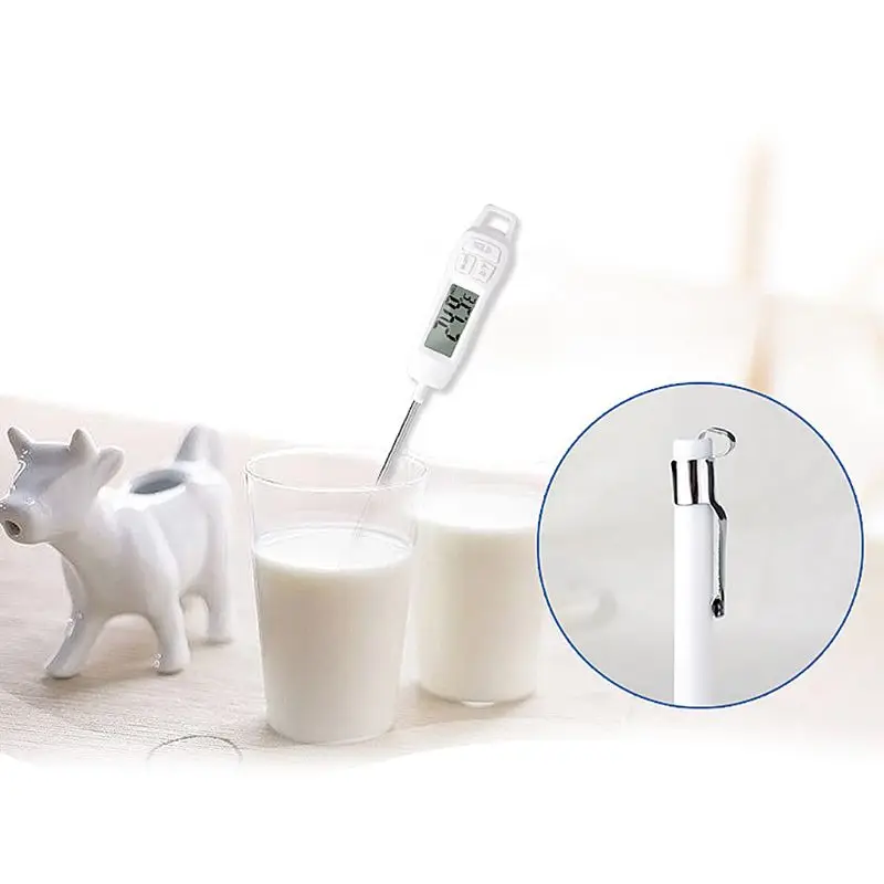 

Instant Read Thermometer Digital Cooking Thermometer, Candy Thermometer with Super Long Probe for Kitchen BBQ Grill Smoker Meat