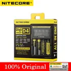 Зарядное устройство Nitecore D4, D2, I4, I2, Digicharger, с ЖК-дисплеем, с интеллектуальным контуром, полная гарантия, для батарей 18650