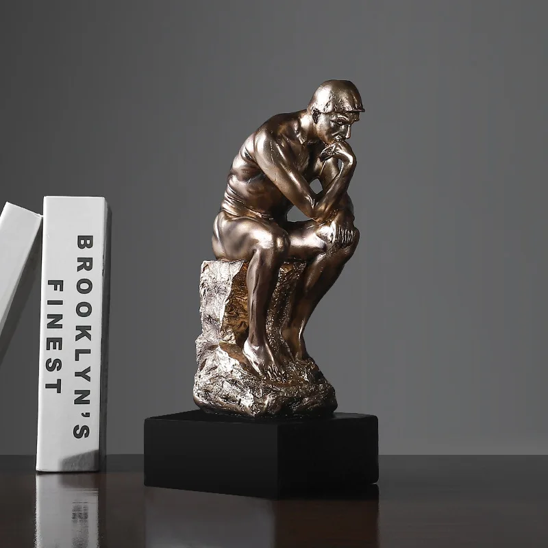 

Творческий Thinker символы смолы современный домашний Гостиная винный шкаф для телевизора Настольный Декор украшение дома