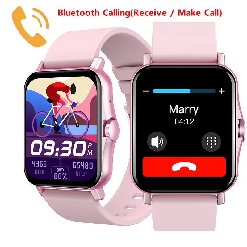 

Женские Смарт-часы с Bluetooth, фитнес-трекером, пульсометром и шагомером