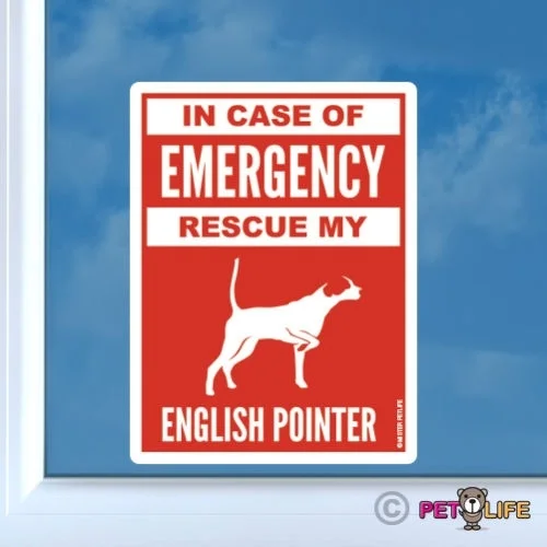 

Для чехла аварийной спасательной My English Pointer Sticker Die Cut Vinyl dog v2 автомобильные наклейки