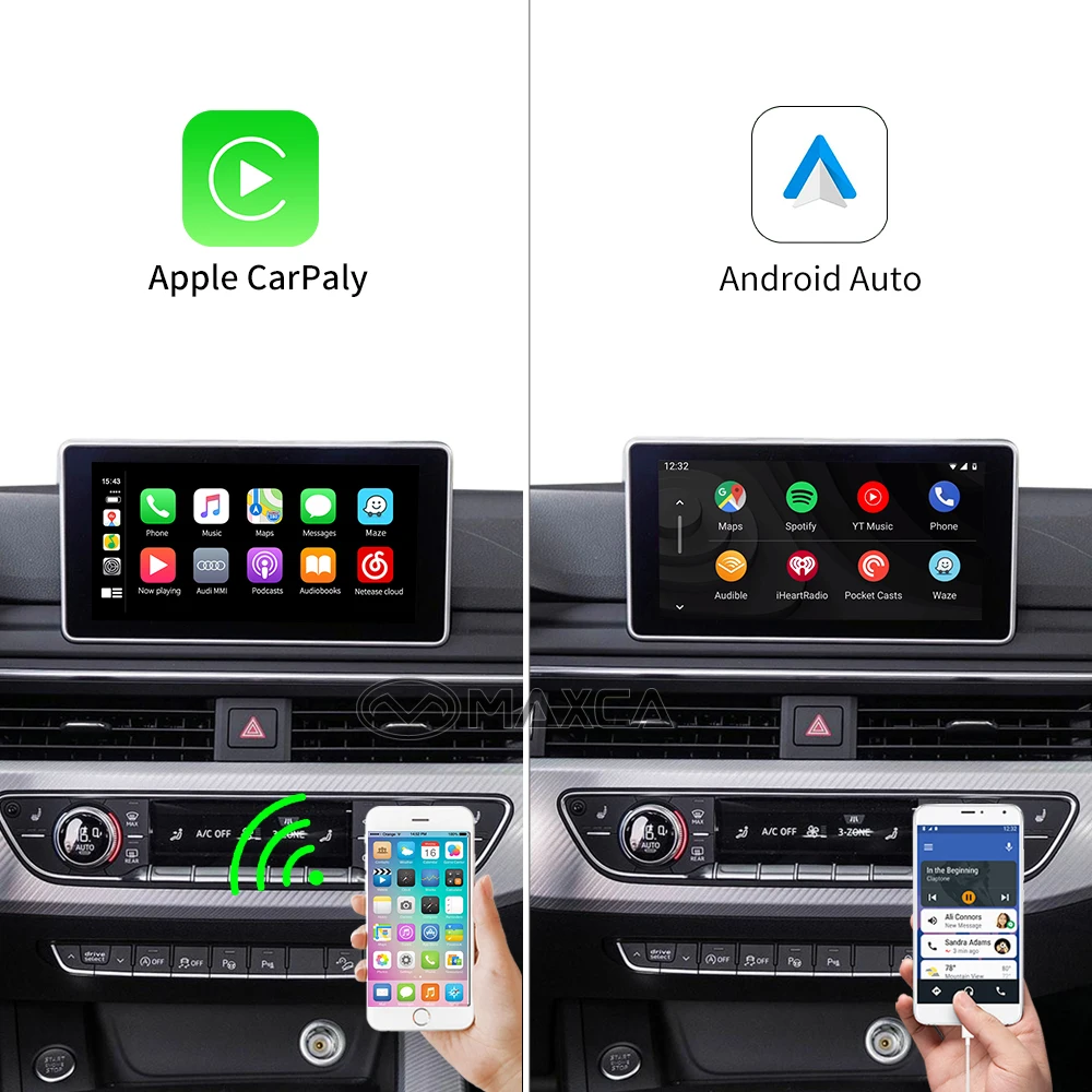Беспроводной Carplay Android автоинтерфейсная коробка для Audi A3 A4 A5 A6 A7 оригинальный MMI DA