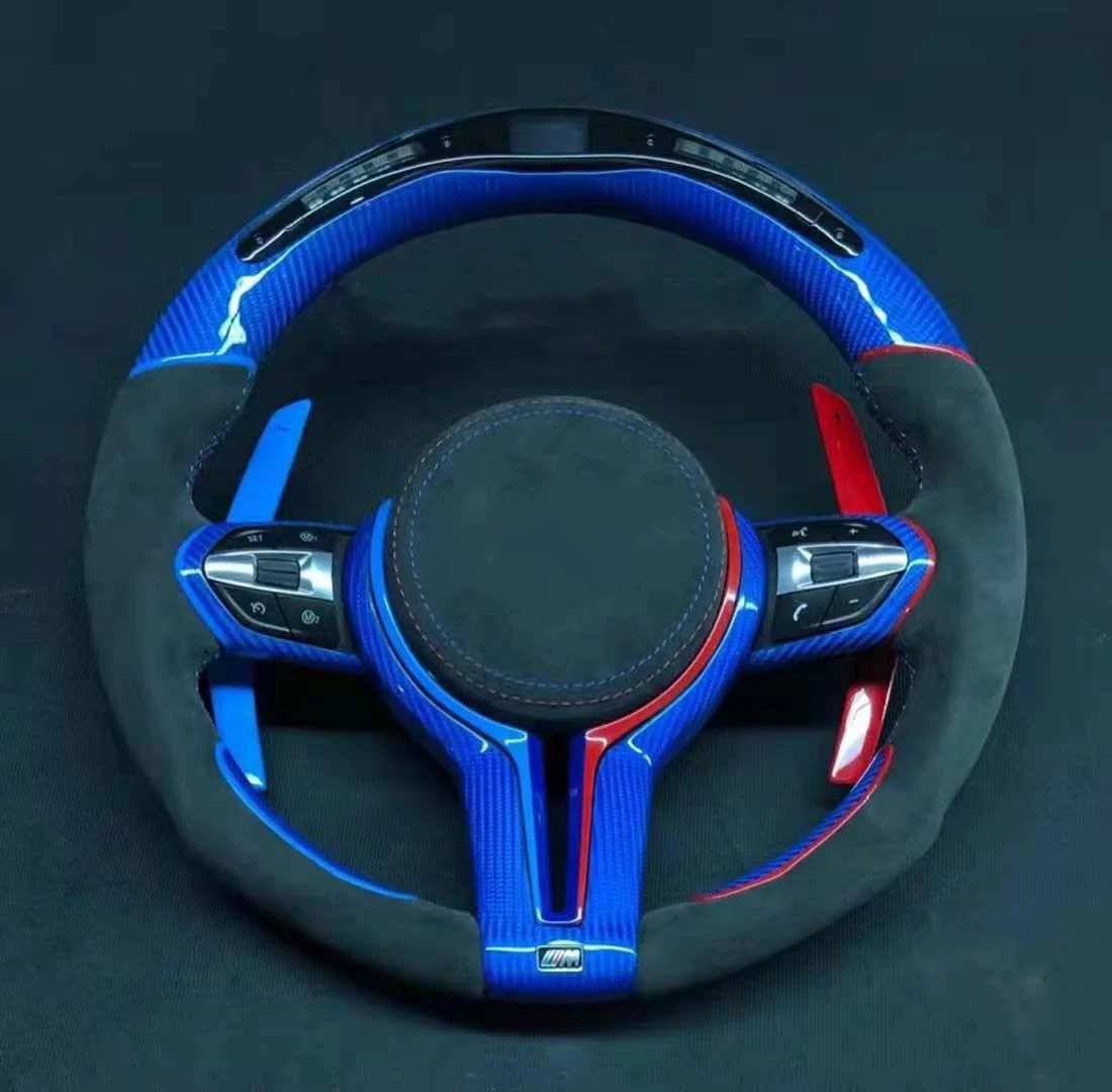 Cuatomized светодиодный углеродного волокна спортивный Руль кожаный - Цена: 71264.34