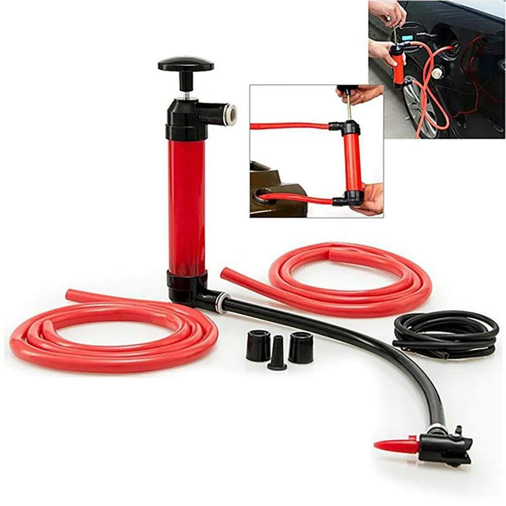 Manual Oil Pump For Pumping Gas Siphon SuckerTransfer Hand Liquid Water Chemical Transfer Car-styling 8mm | Автомобили и