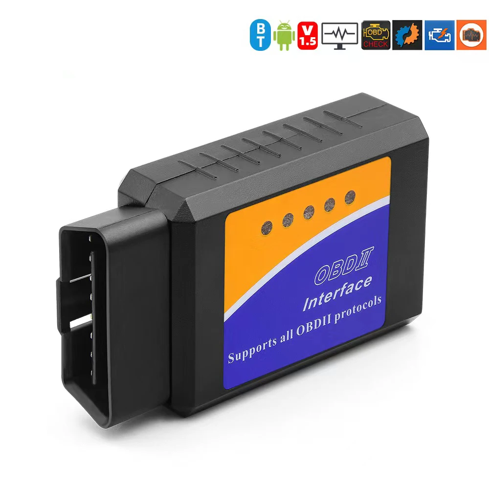 OBD2 elm327 V1.5 Bluetooth-совместимый 5 0 для Android/IOS/windows OBDII Автомобильный считыватель кодов