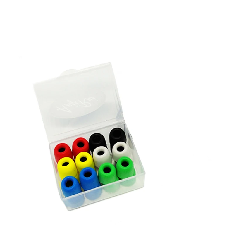 T400 (M) 6 color 24 шт./12 пар T400 4,9 мм наушники с эффектом памяти ANJIRUI Оригинальные Насадки из пены T500 амбушюры для всех наушников наушники-вкладыши - Цвет: T400 (M) 6 color