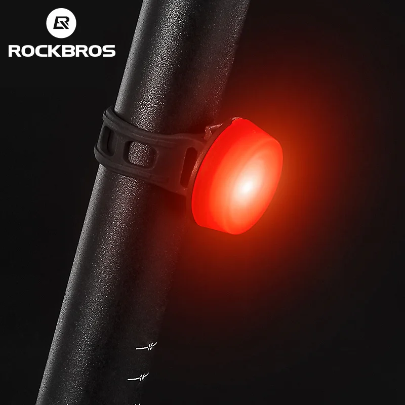ROCKBROS велосипедный задний светильник, задний светильник для езды на велосипеде, светильник-вспышка для ночного видения Предупреждение льный светильник для шлема, аксессуары для велоспорта