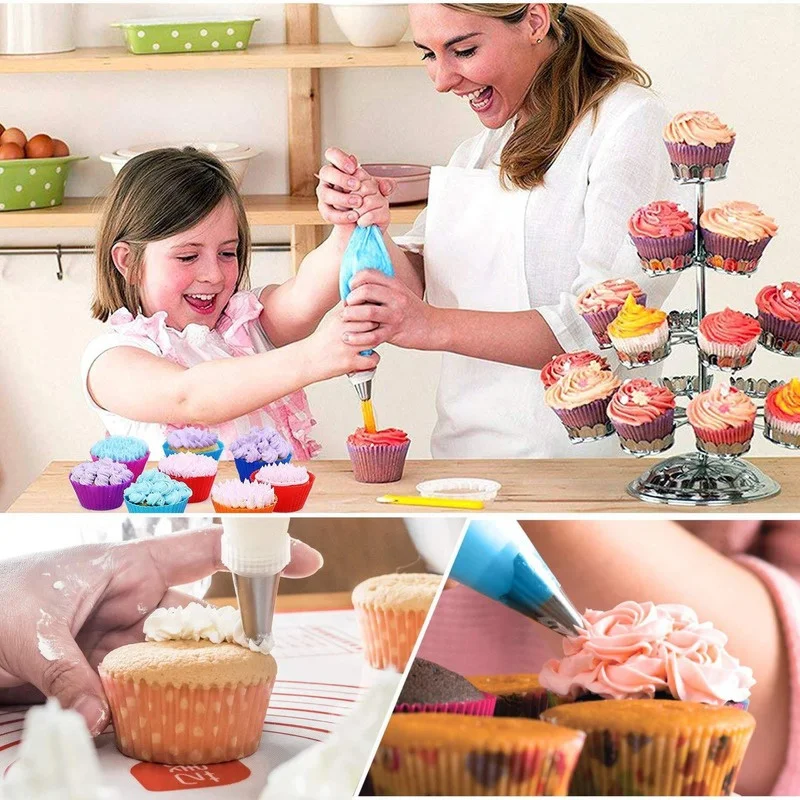 

82pcs/sets Cream Cake Decorating Pastry Baking Accessories Nozzle Stainless Decorating Mouth Cream Scraper Cake Baking Tools