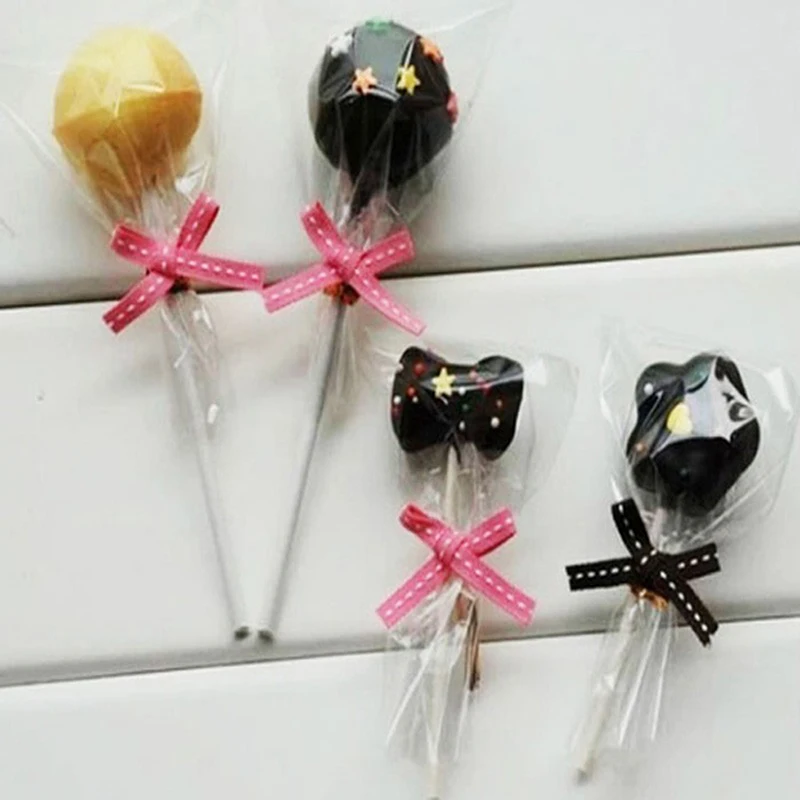 100 шт практичный прозрачный пакет для конфет печенья леденцов целлофанов