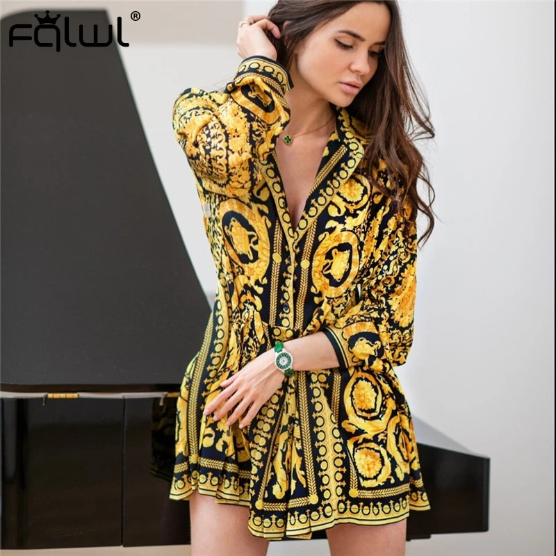 FQLWL цветочный принт атласное платье бохо женское летнее пляжное сексуальное мини