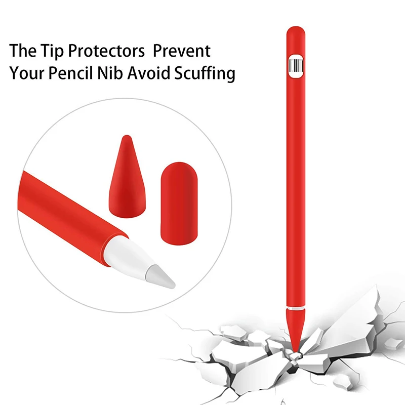 Силиконовый чехол 4 в 1 для Apple карандаш стилус ручка держателя Карманный