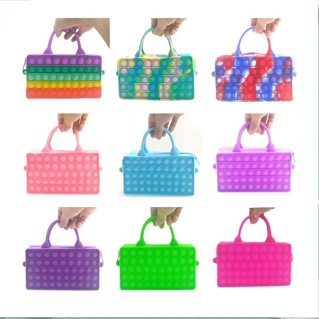 Estuche de l&aacute;pices de 20cm para ni&ntilde;os, bolso de mano de burbujas de juguete para aliviar el estr&eacute;s y el autismo, juguetes antiestr&eacute;s para aprendizaje-1