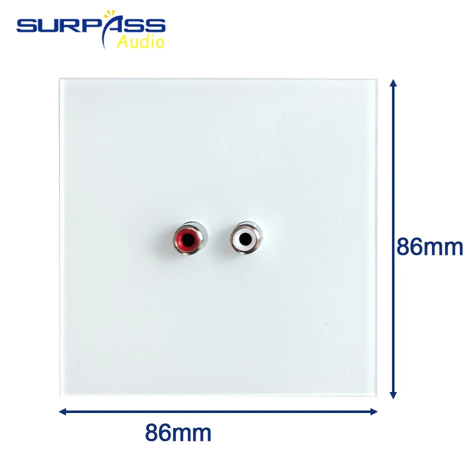 Аудиоразъем 86 Стандартный аудиоразъем Лицевая панель для фоновой музыкальной