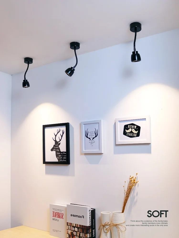 Шланговый светильник Светодиодная фоновая настенная витрина настенный гостиная