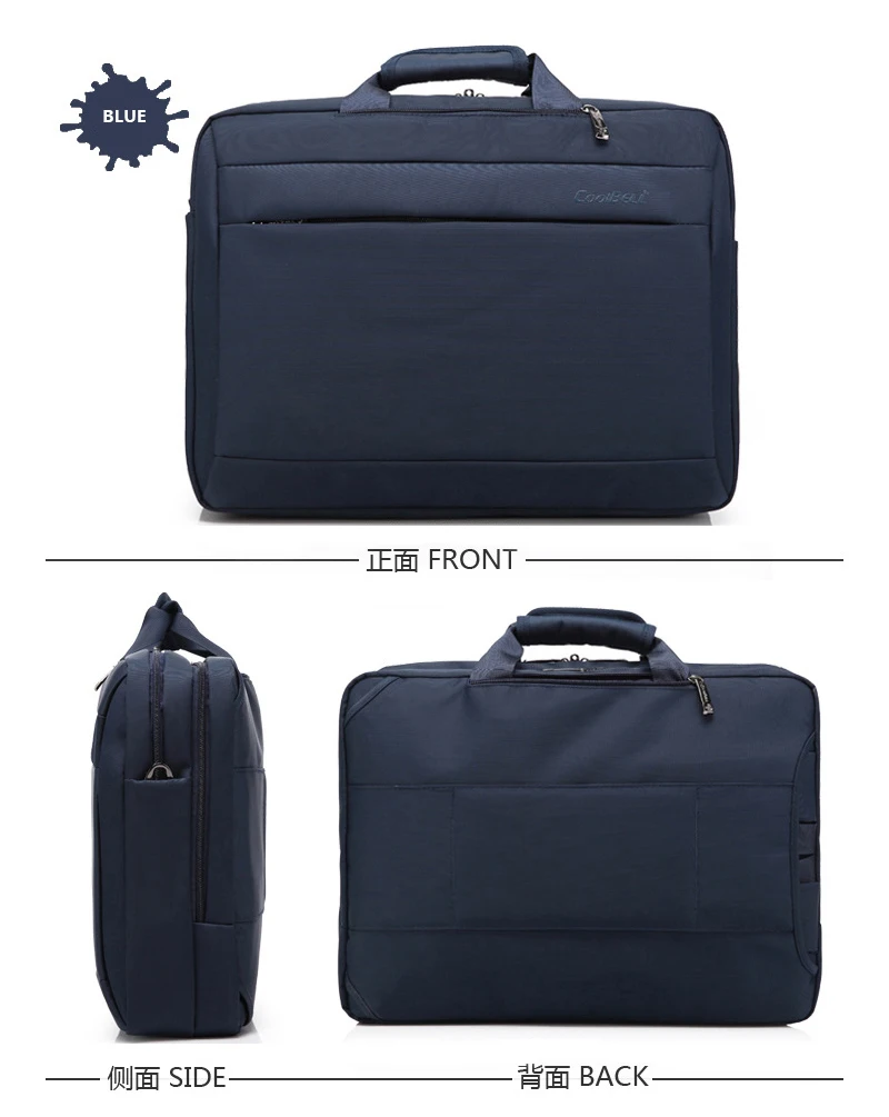 briefcase Логотип печать на заказ бизнес портфель для путешествий офисная 15,6 ''сумка для ноутбука сумка для компьютера повседневная мужская сумка через плечо подарок - Цвет: briefcase