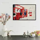 Hd напечатанные на холсте картины классические красные автобусы картины и плакаты настенное Искусство Декор для дома Современная отделка спален плакаты